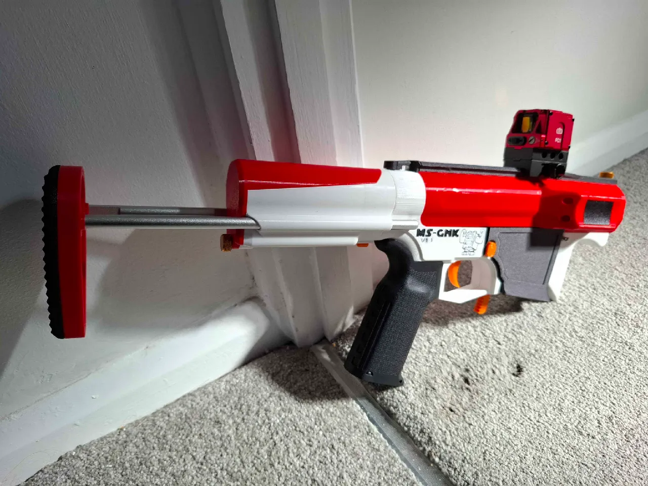 MS-GnK: Dual Stage Brushless, Solenoid powered, Nerf Blaster, with