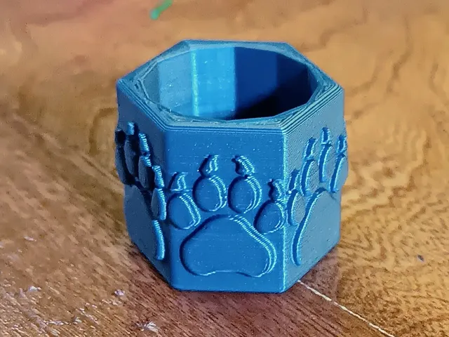 Wolf footprints woogle cubscout - Canuto o pasa pañuelo de huellas de lobo