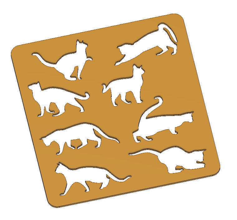 Draw-A-Cat! Stencil for Feline Design