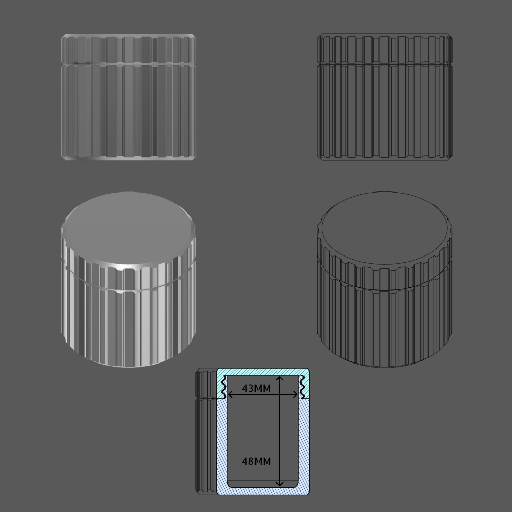 Multipurpose Threaded Container by Alex | Download free STL model ...