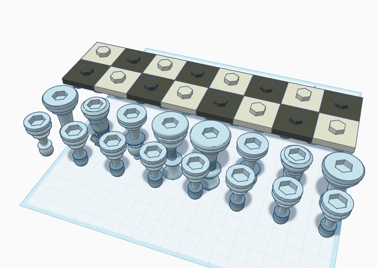 Qube vertical chess set — thumbnail 2