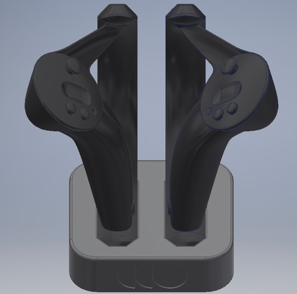 Miniatura 2 do modelo 3D Valve Index Controllers - flat base