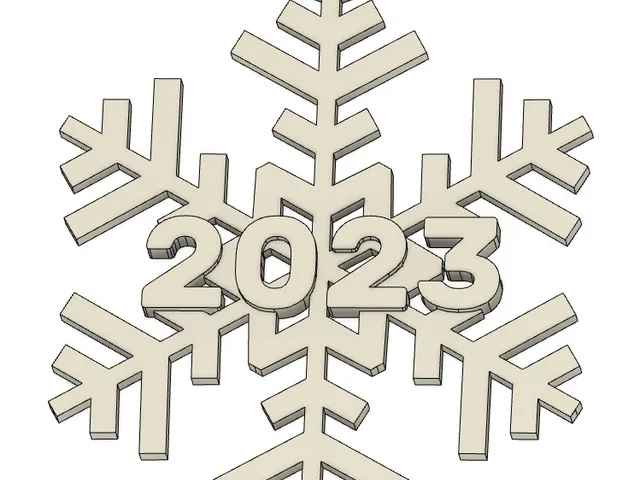 Snowflake Christmas ornament 2023