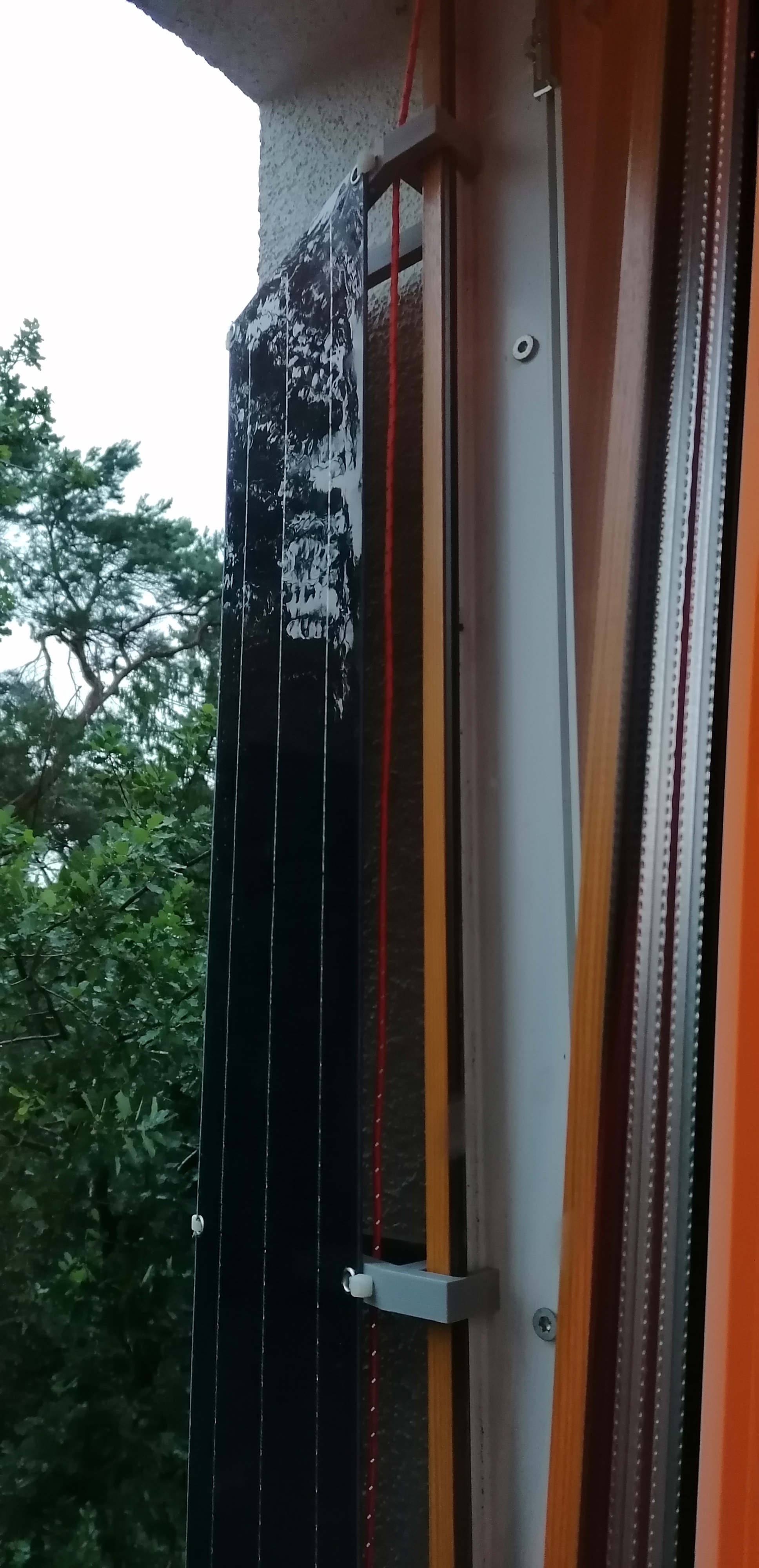 Solarcell Holder for 110cm x 17cm x 0,3cm from fensterkraftwerk.de