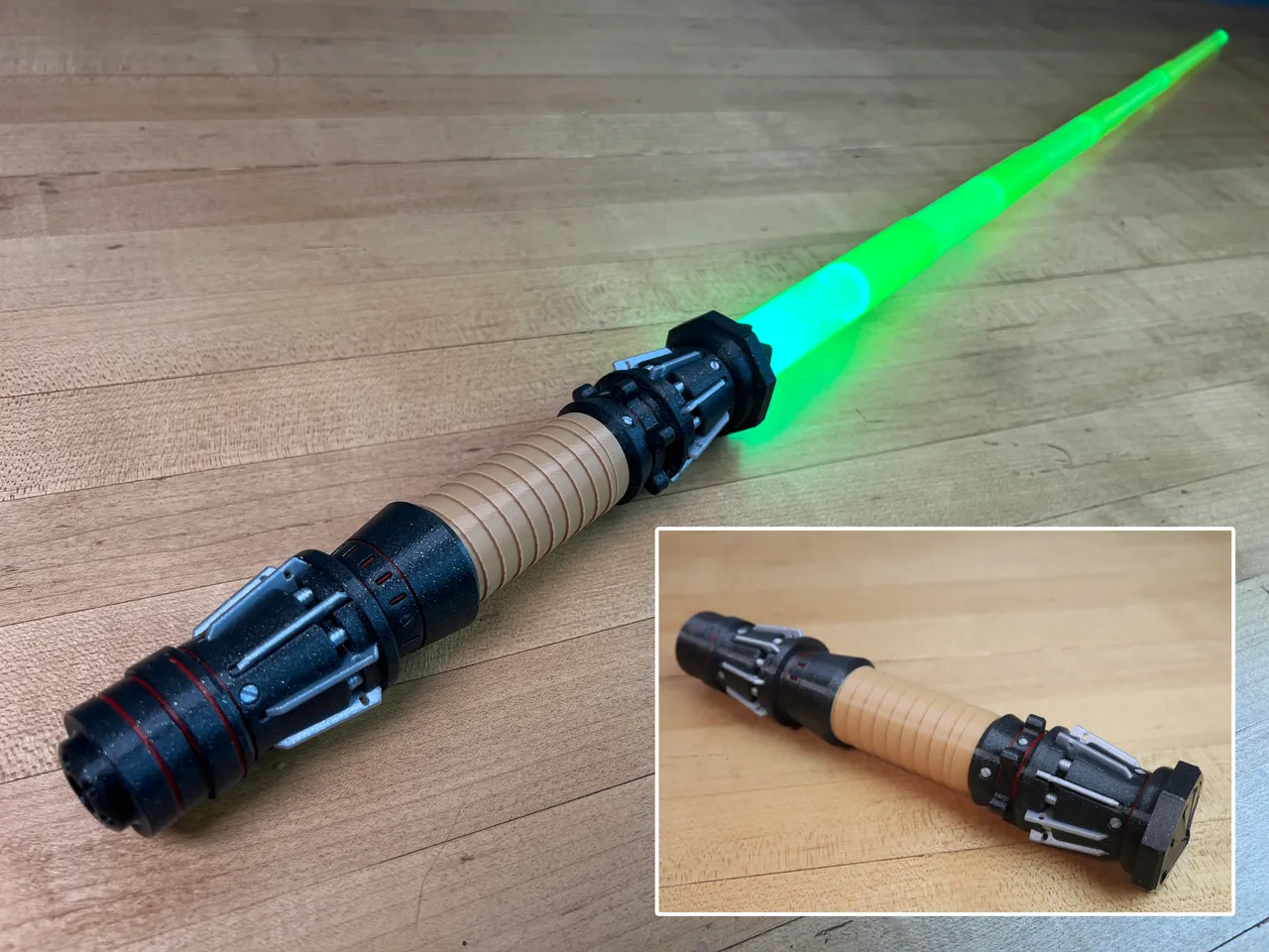 Rey's Replaceable Blade Lightsaber (Multi-Color) by 3D Printing World ...