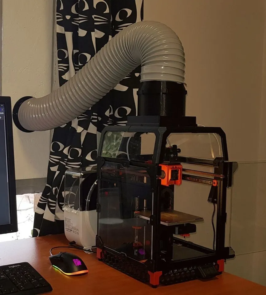 DIY Ventilation for 3D Printer Enclosure by Maker Mike