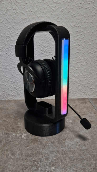 Headset Stand mit Galaxy Buds Ablage und RGB Led