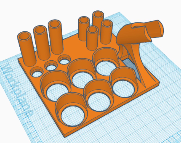 Airbrush organizer
