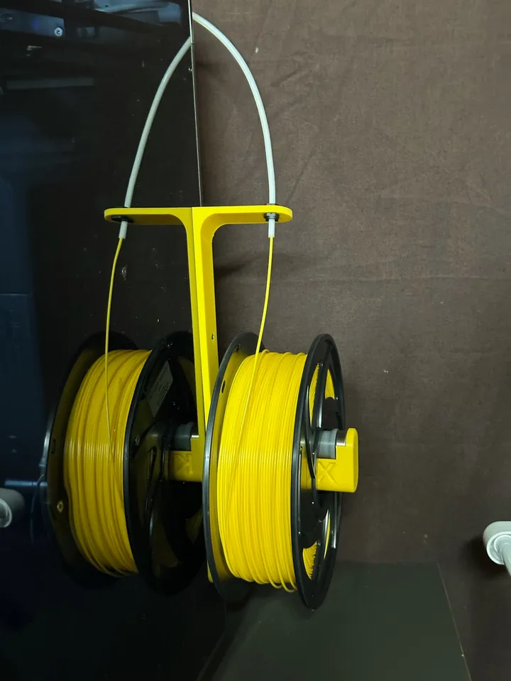 Creality K1 Max Side Mounted Spool Holder - With PFTE Guide REMIX by ThomaS, Download free STL model
