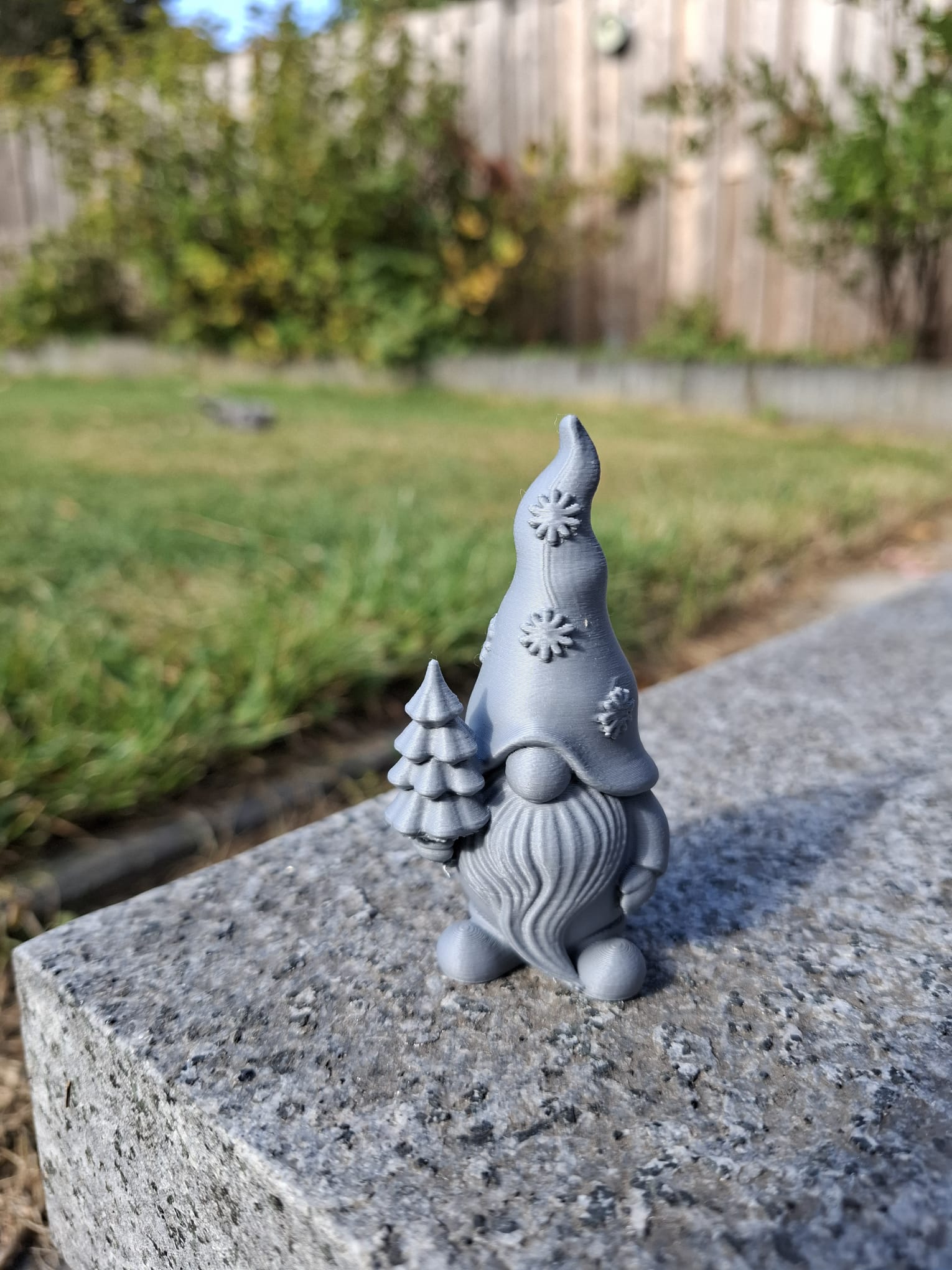 Snowcap Gnome with Mini Tree