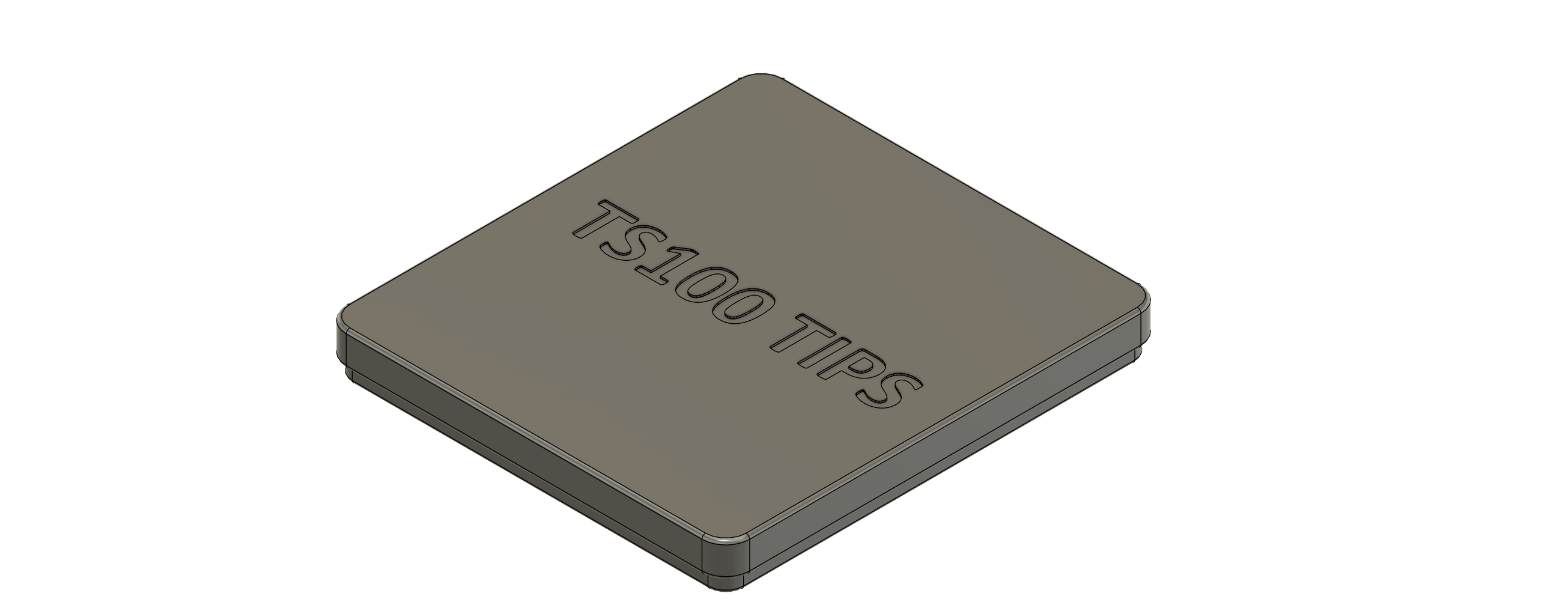 Simple TS100 solder tip case