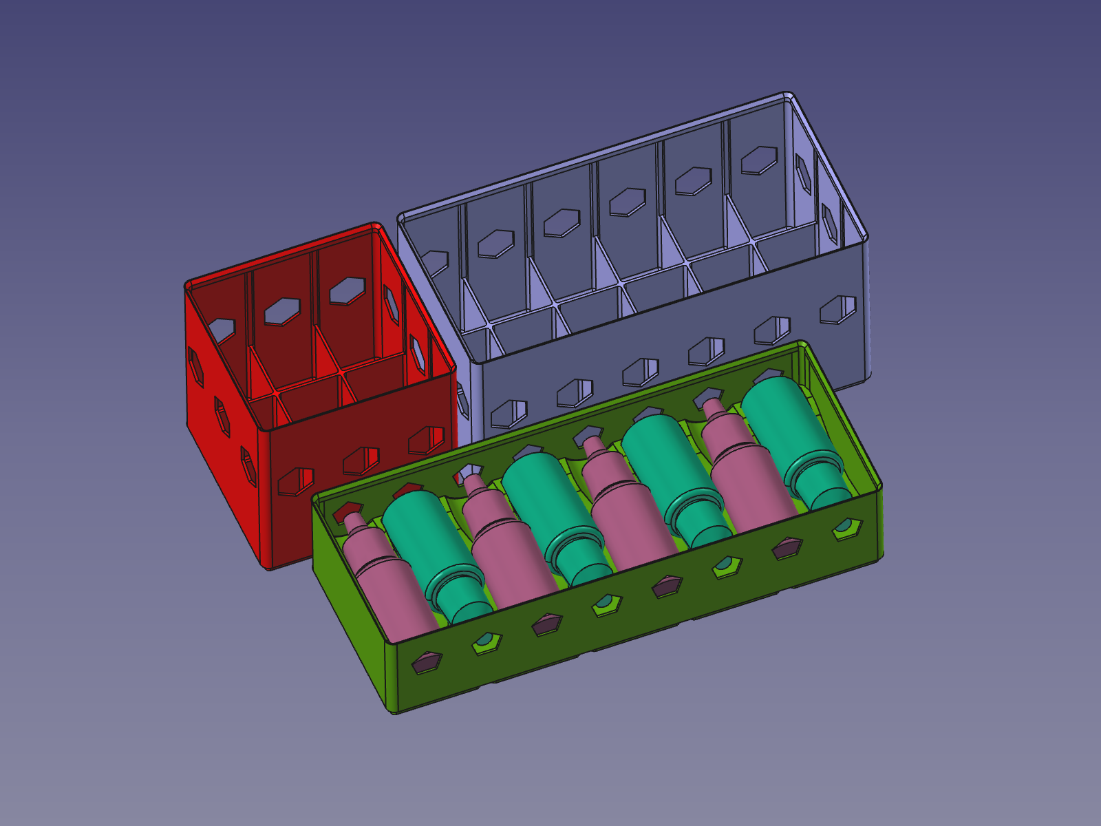 Stackable Gridfinity Paint Bottle Storages (Vallejo, ArmyPainter)