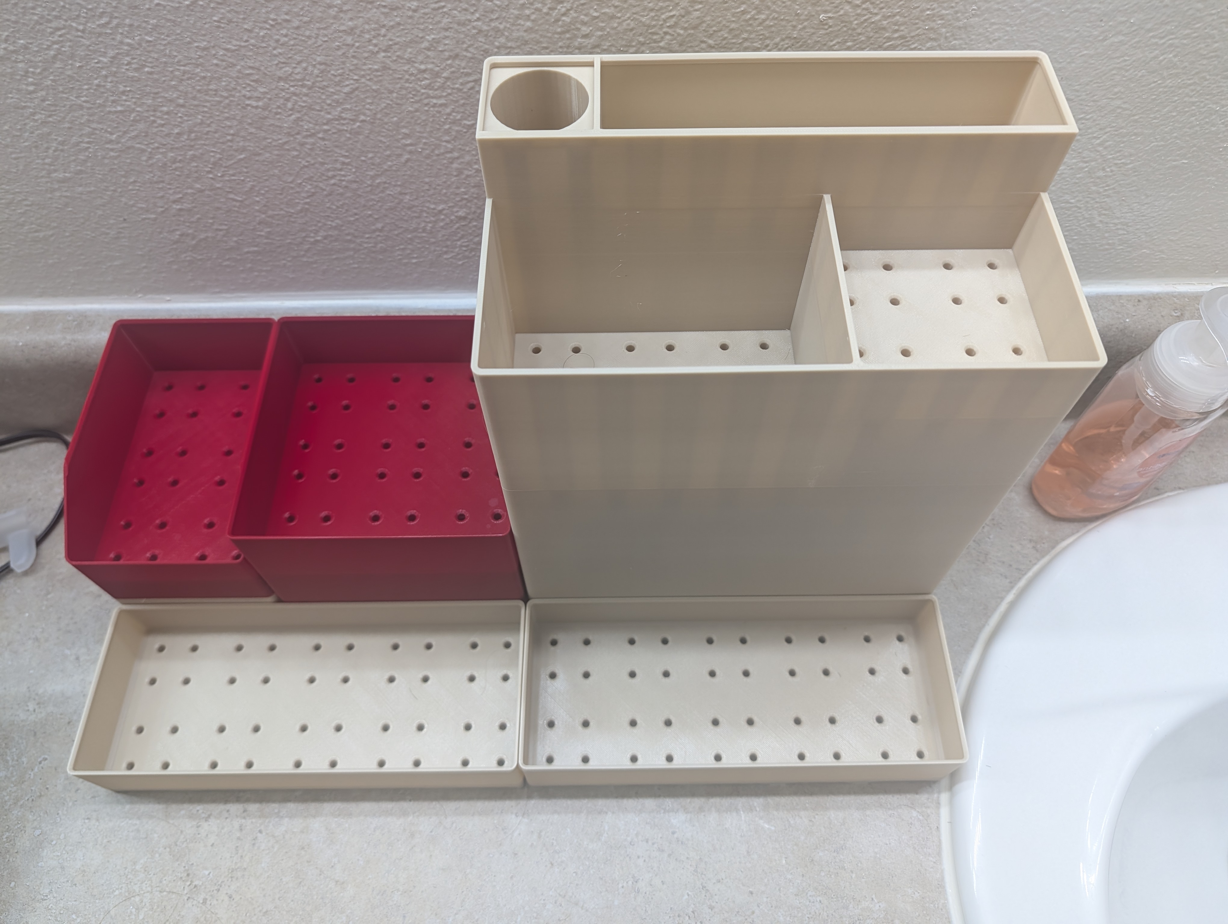 Bathroom organizer Gidfinity compatible