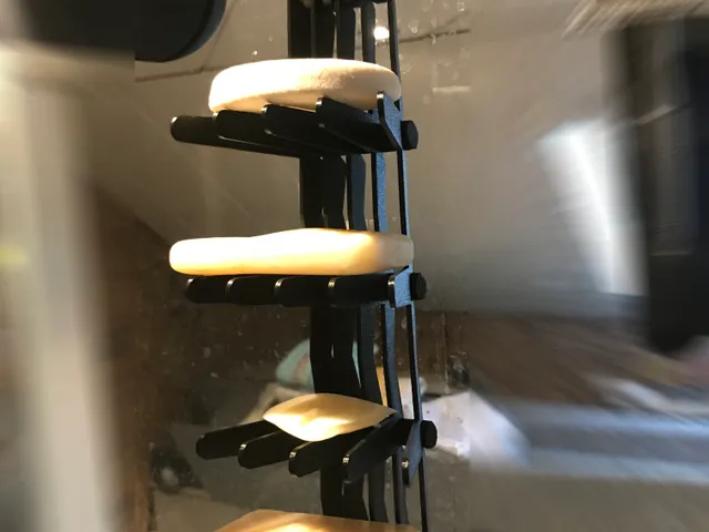 Soap holder for glass panels (8mm) shower