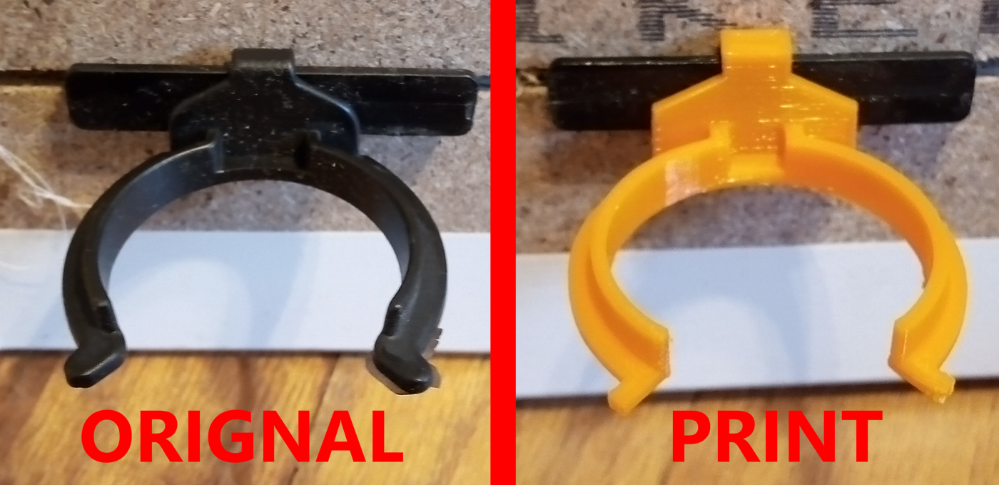 Ikea Kitchen Baseboard Clip by Howard Beale Download free STL model