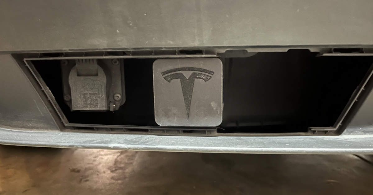 Tesla Tow Hitch Cover by dxm9 Download free STL model