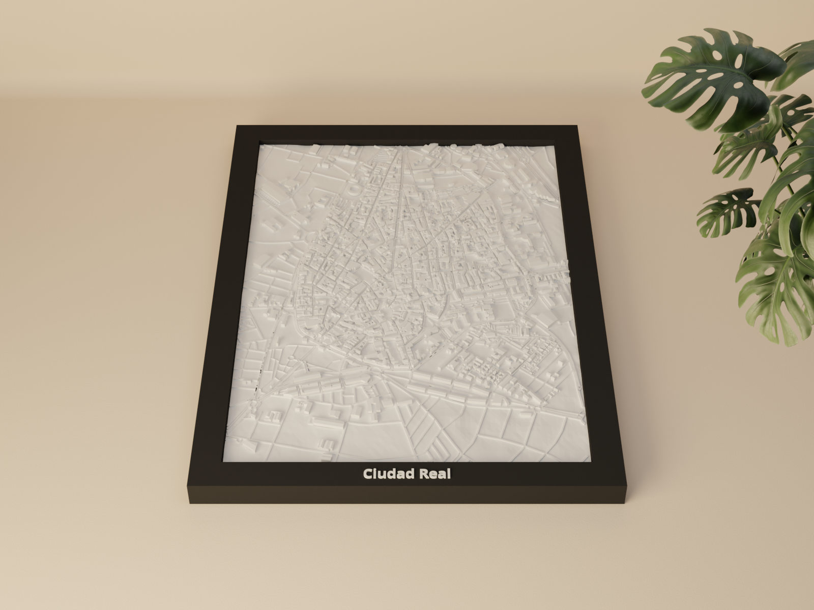 Ciudad Real, Spain - 3D Miniature