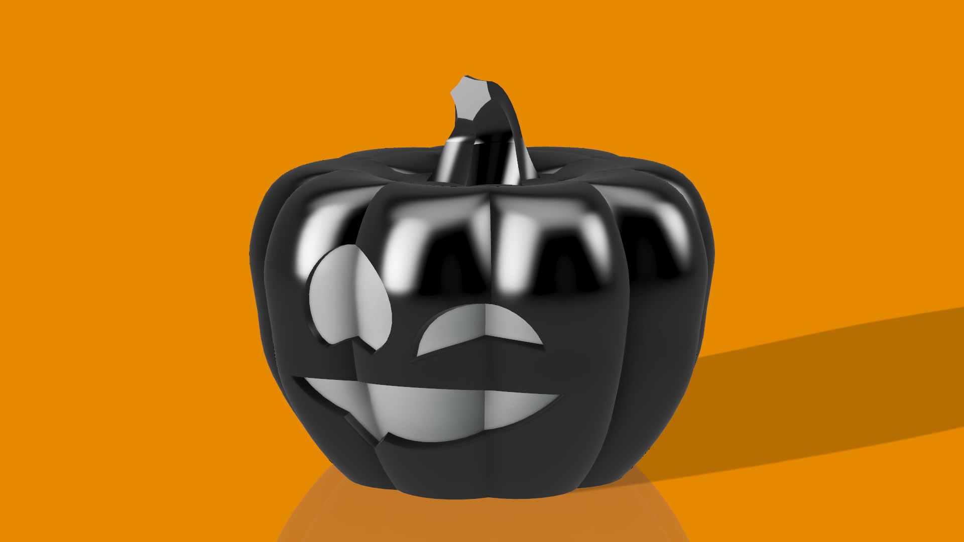 Miniatura 2 do modelo 3D Kawaii Jackolantern