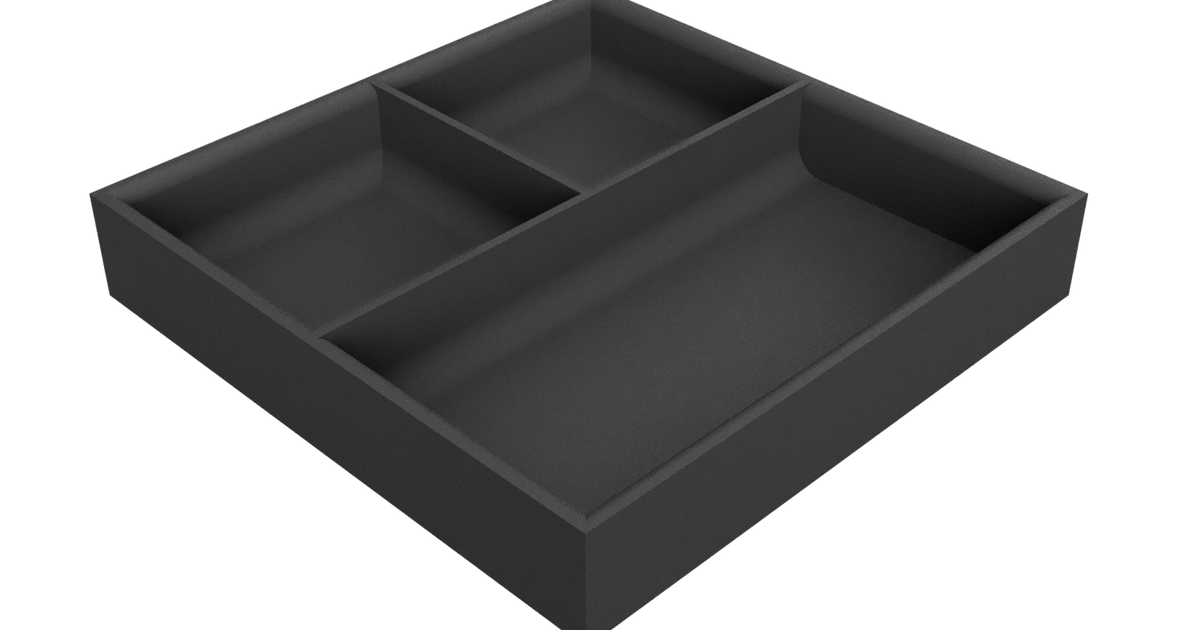 3 segment tray by PillowyHalo | Download free STL model | Printables.com
