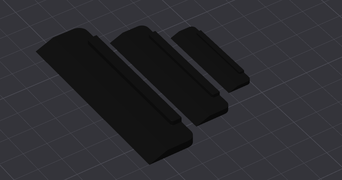 Parametric Miniature Paint Shield / Straight Edge by Richard McQuiston