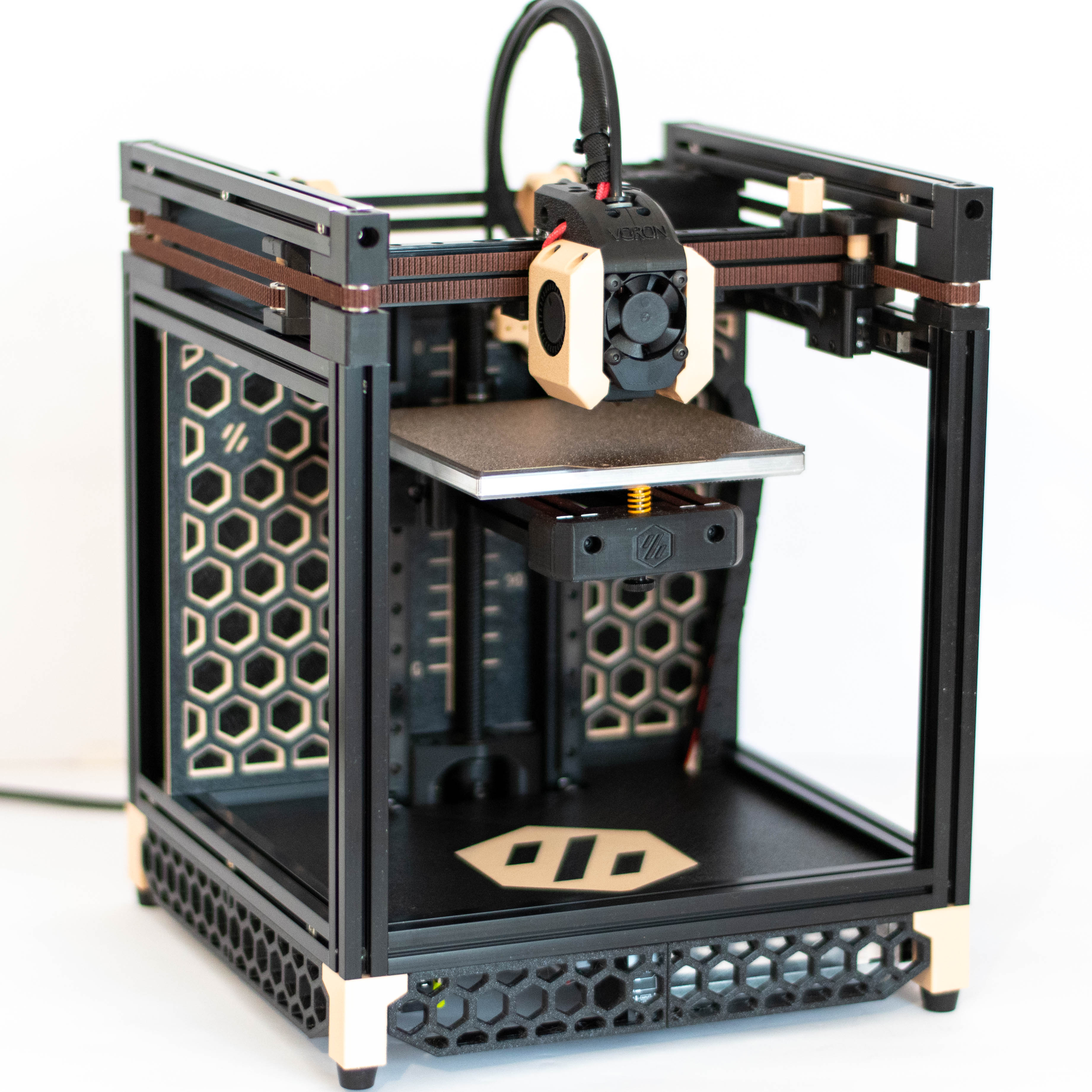 Voron 0 MidPanel with Hex pattern