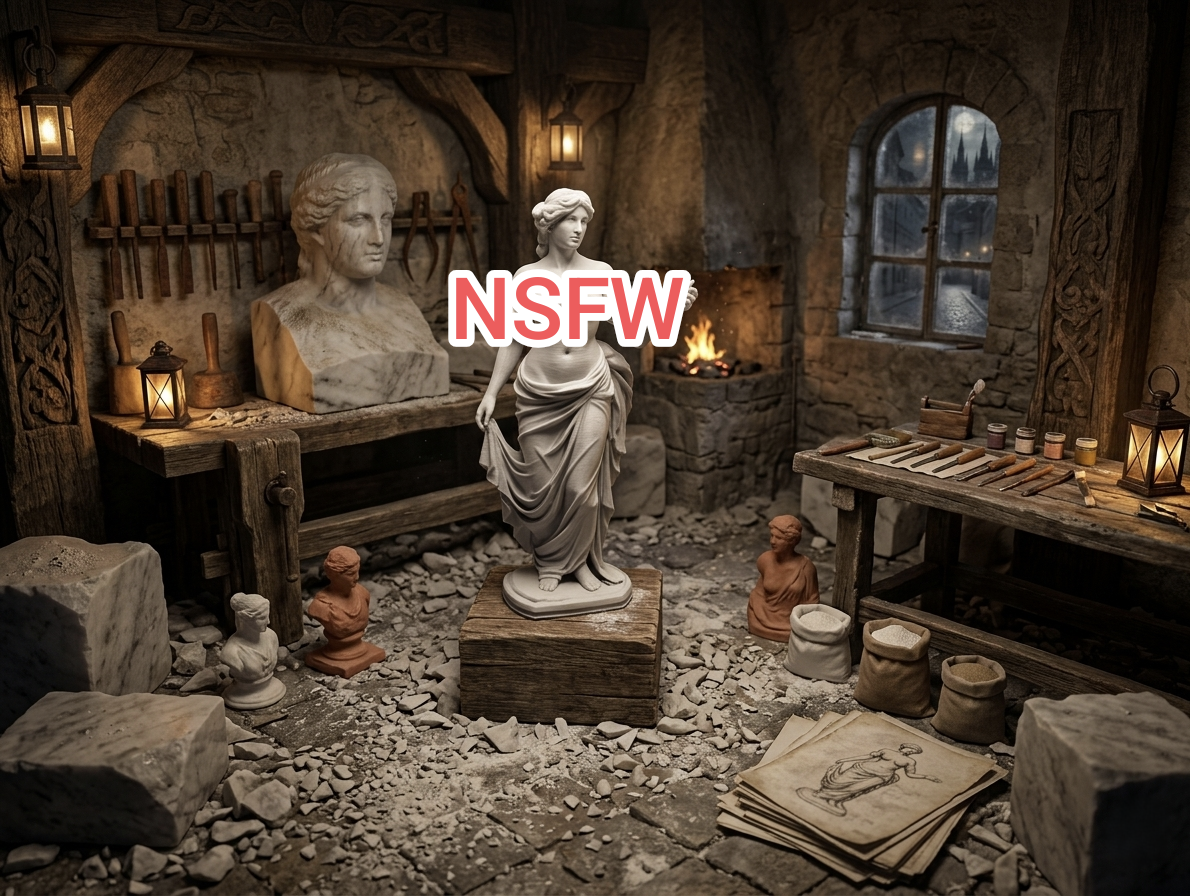 Draped Goddess – Topless Beauty Statue