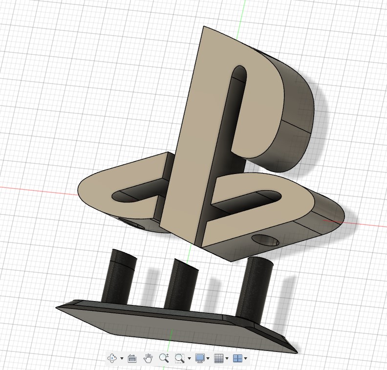 Miniatura 2 do modelo 3D logo playstation