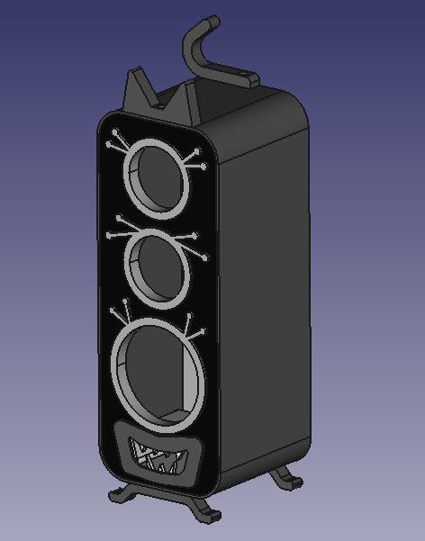 Miniatura 2 do modelo 3D Alien Cat Speakers