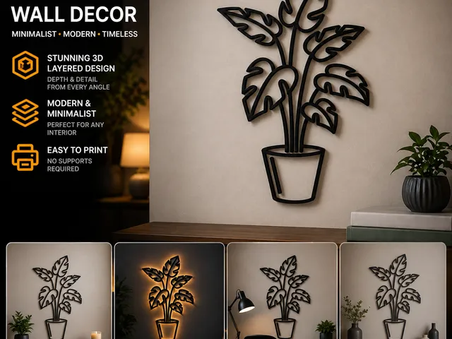 Universal plant wall decoration