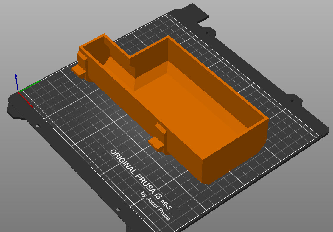 Miniatura 2 do modelo 3D Mk3/Mk4 Right Side Printer Bin