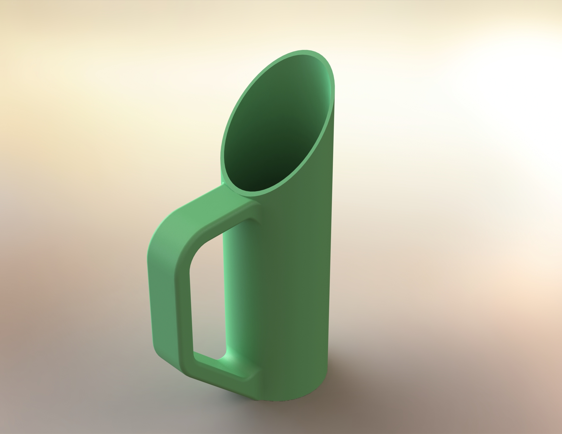 Tubular sand shovel with tamping surface