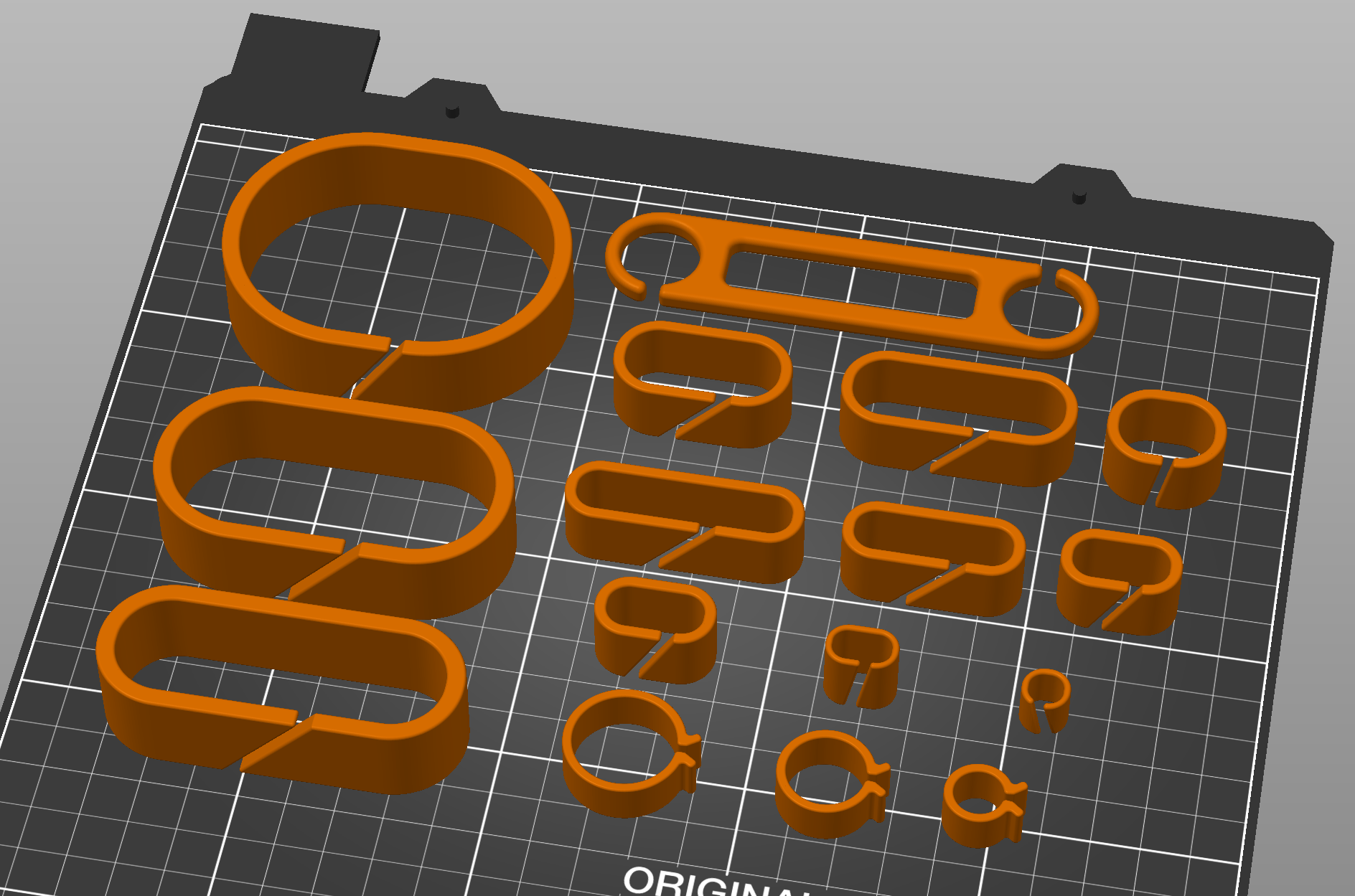 Parametric cable clips cadquery