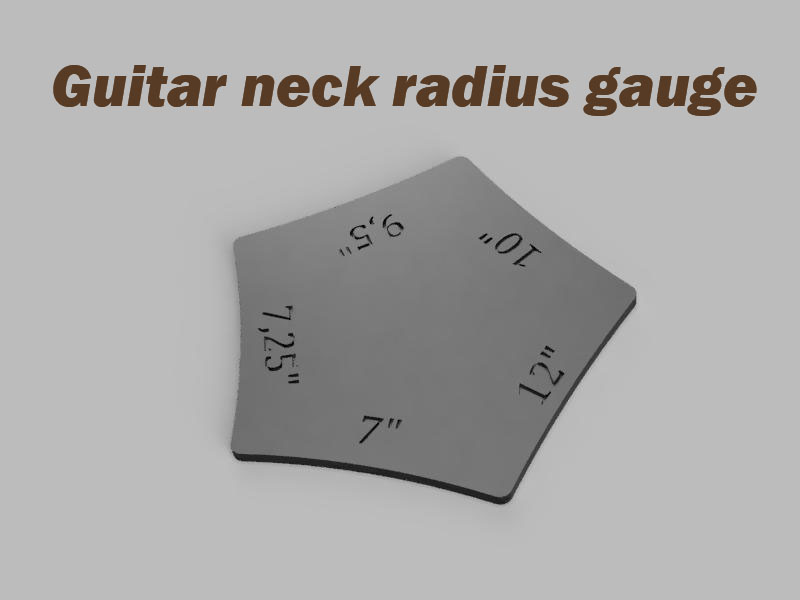 Guitar neck radius gauge by ORM | Download free STL model | Printables.com