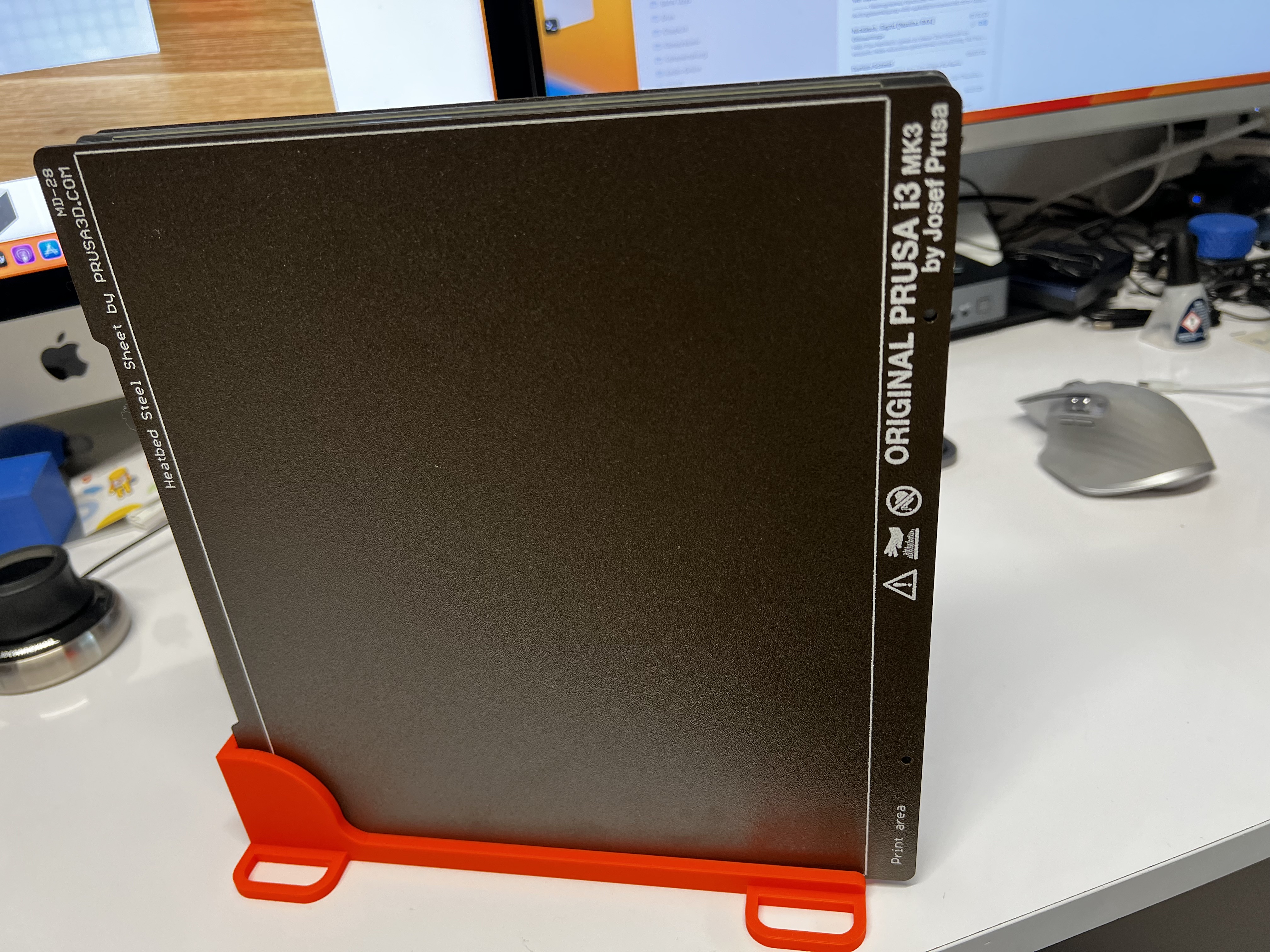 Prusa MK3S+ Druckblechhalterung, Prusa MK3S+ Steel plate holder
