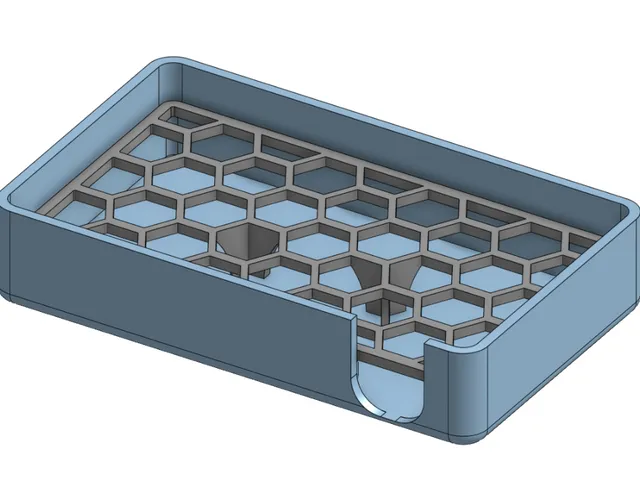 Soap Dish with Removable Hex Pattern Drainage