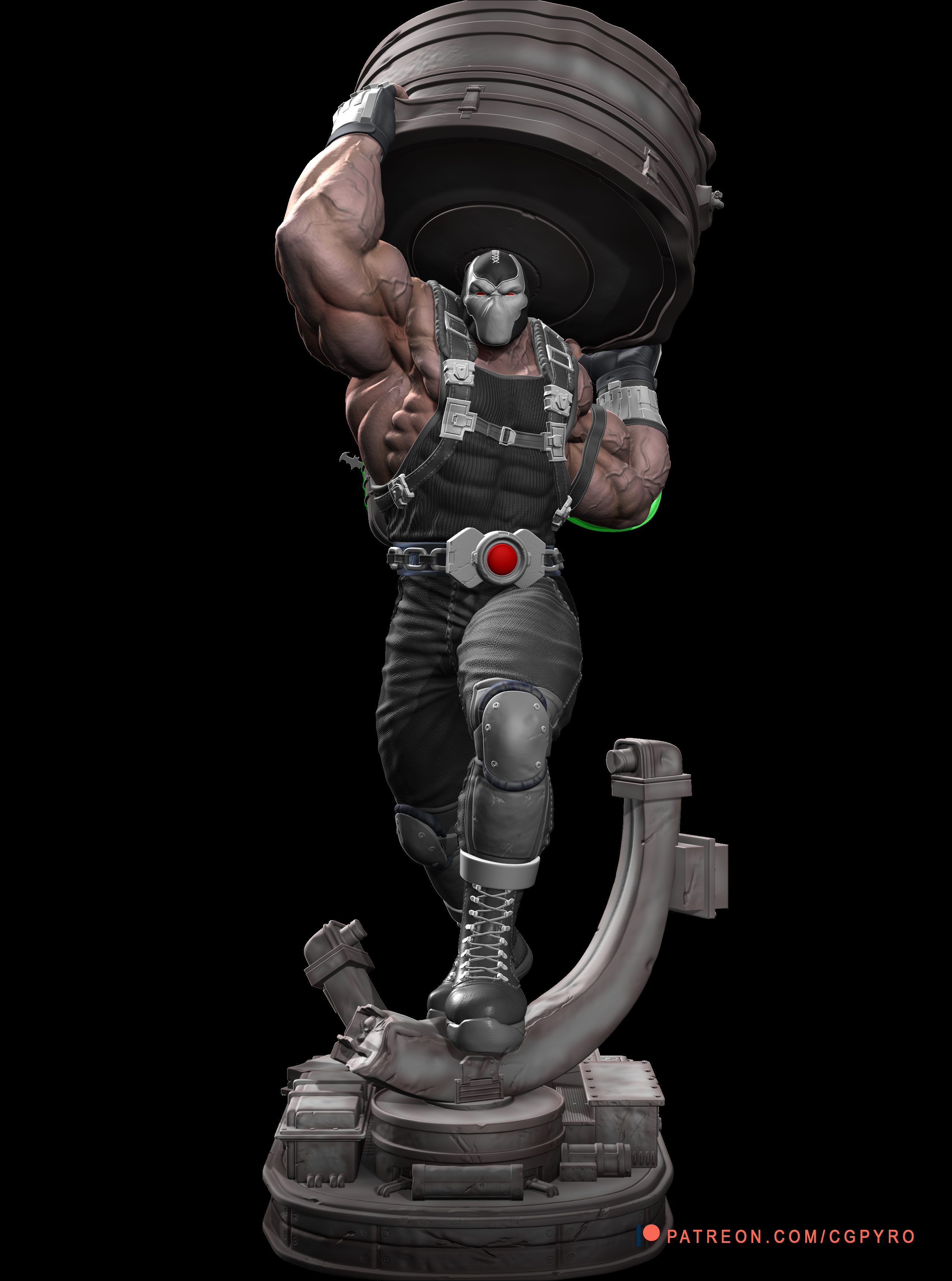Bane villain + coupons Batman DC Comics fanart STl 3d printing by CG Pyro
