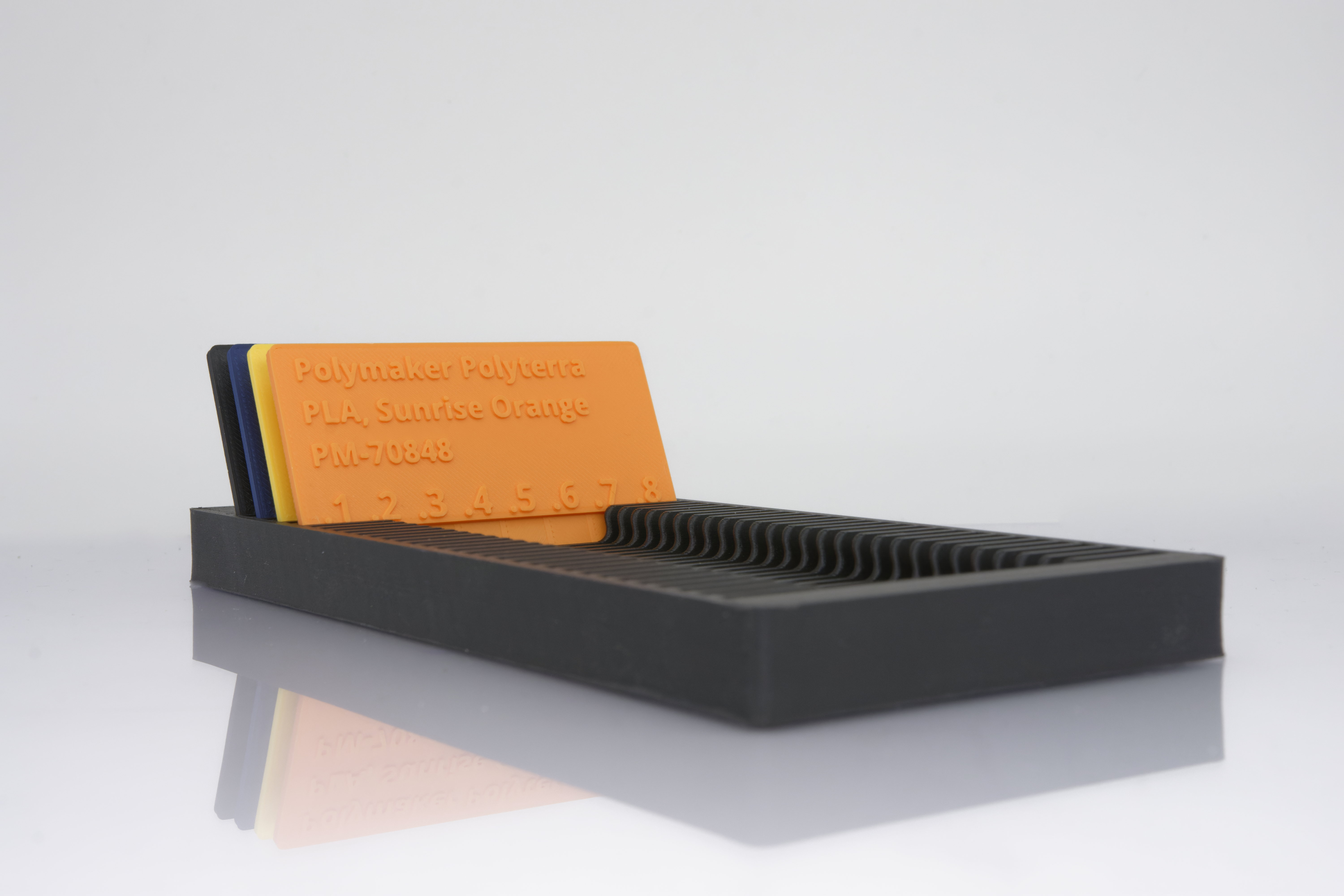 Color Cards, Material Test Cards, PLA, 0.1mm transparency Fields, Professional use