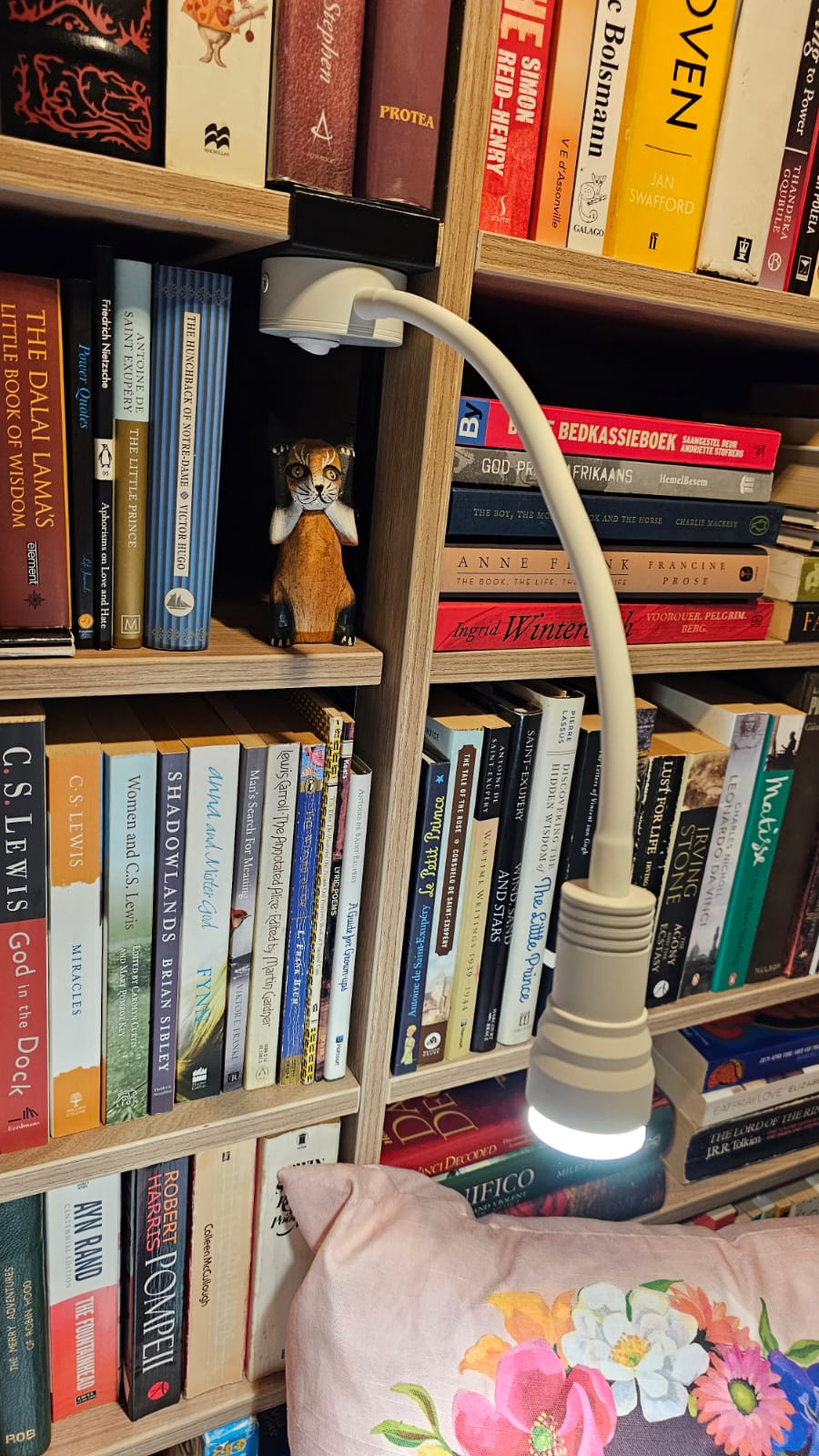 Bookshelf reading light mount by NelisW Download free STL model