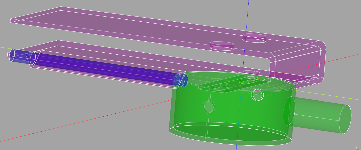 Bookshelf reading light mount by NelisW Download free STL model