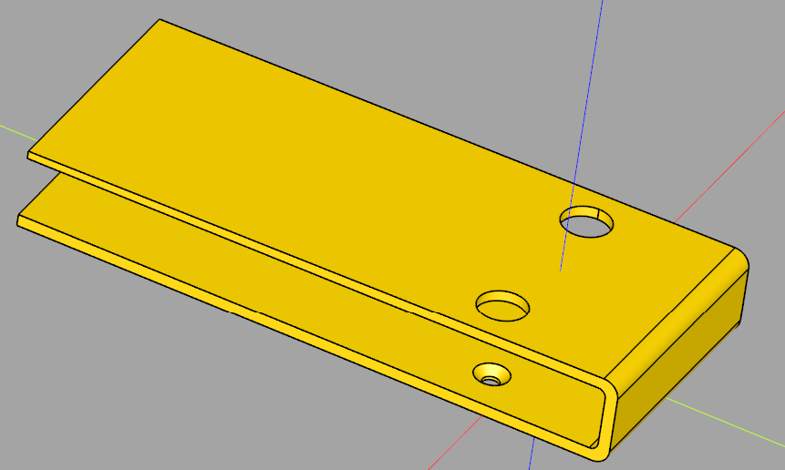 Bookshelf reading light mount by NelisW Download free STL model