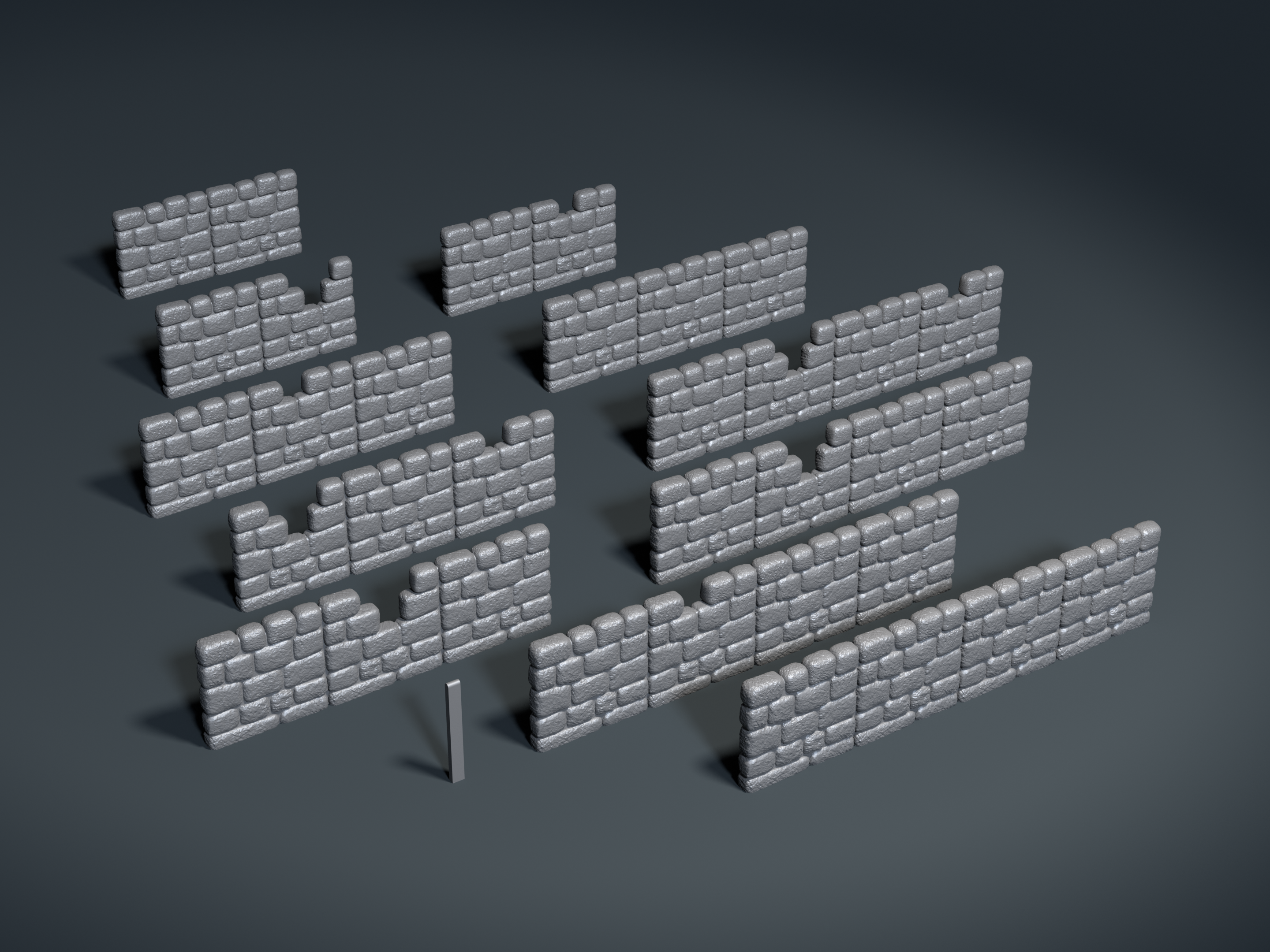 Dynamod Game System - Walls Pack 3 - Combos