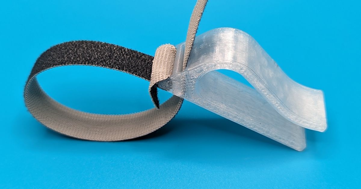 Velcro Cable Tie Clip by PewMechanic Download free STL model