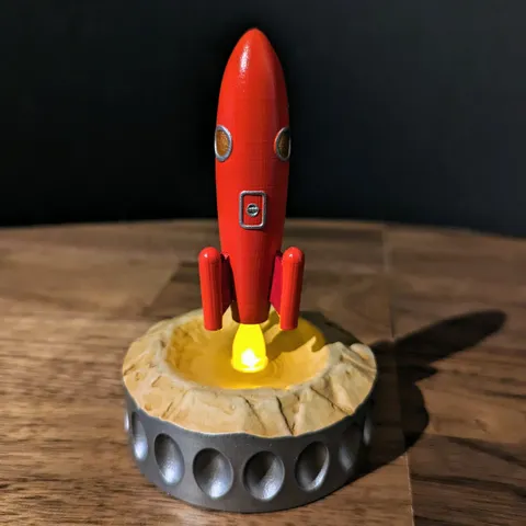 Blast Off! The electric tea light rocket