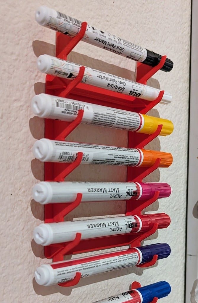 Wall Mounted Marker Rack by DrKronos Download free STL model