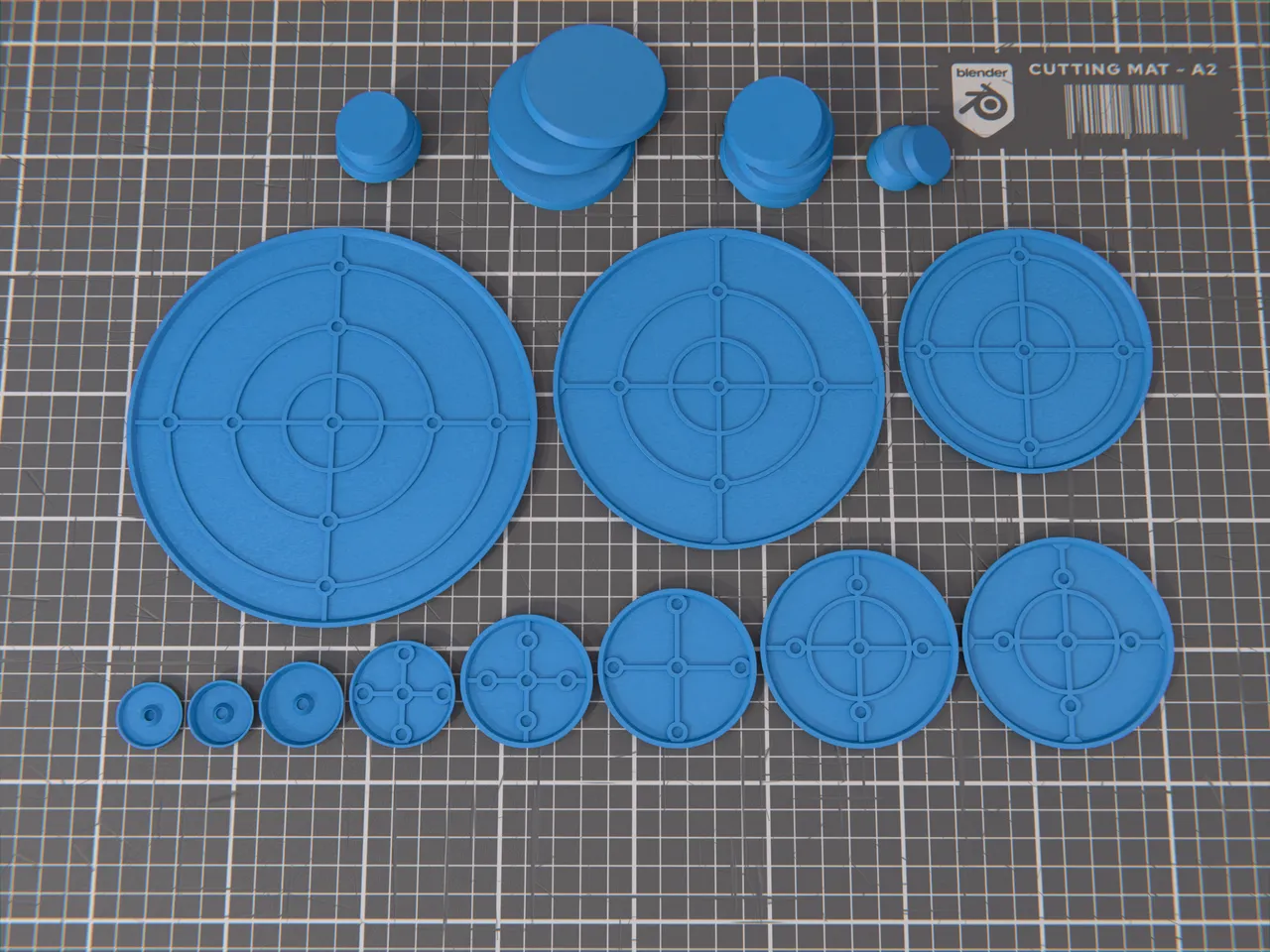 Round Bases for Wargames by Jose L. González | Download free STL model ...