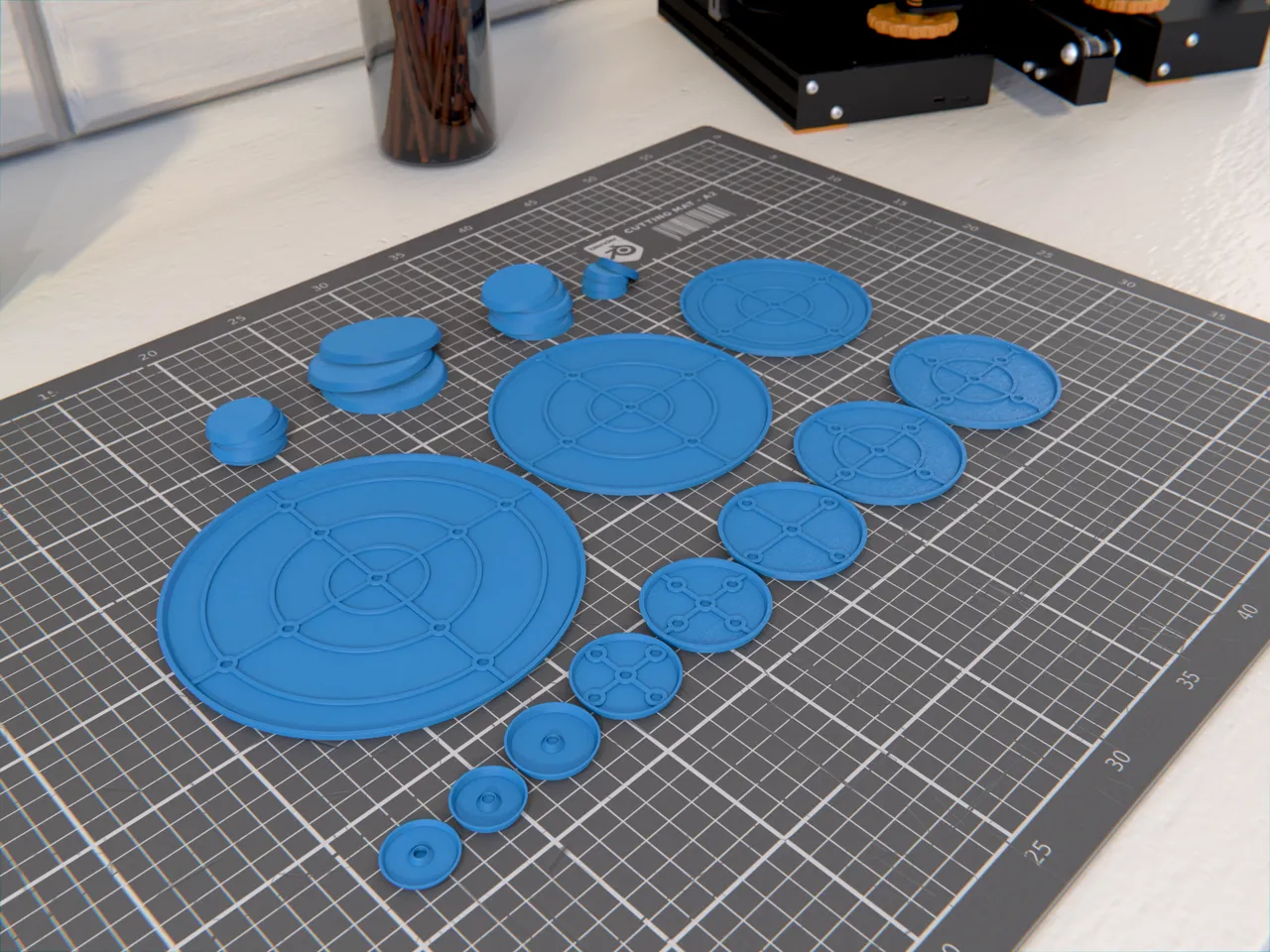 Round Bases for Wargames by Jose L. González | Download free STL model ...