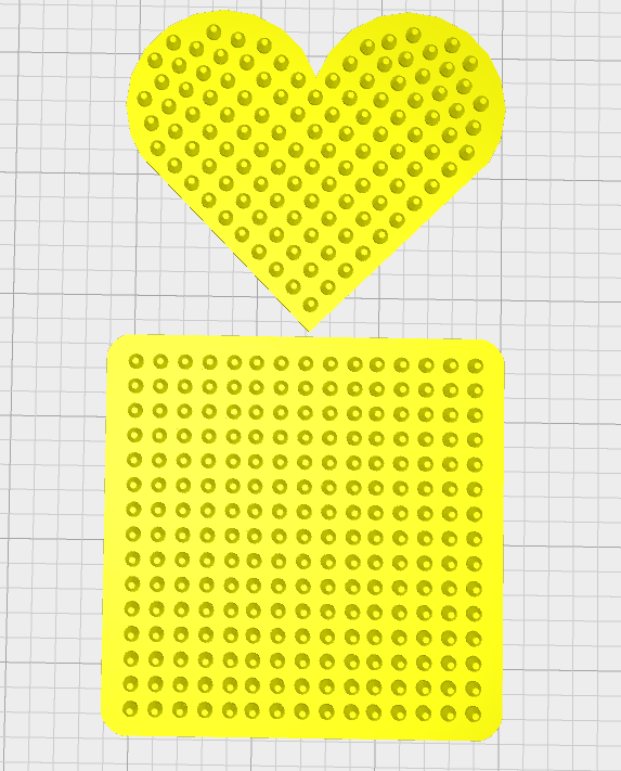Perler bead pegboard