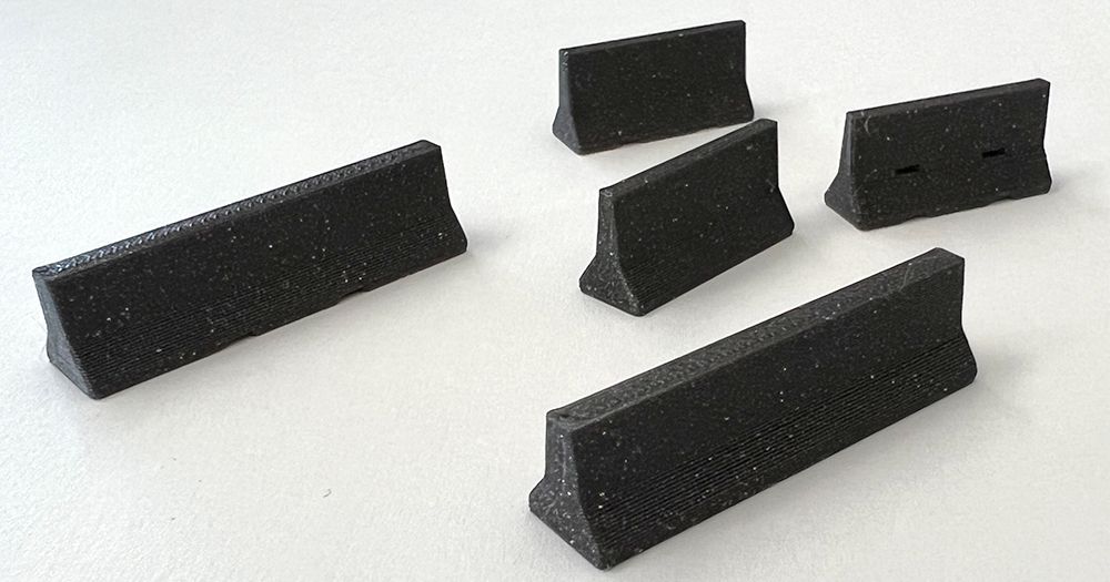 HO Scale Model Railroad Concrete Barriers by ironfan72 Download free