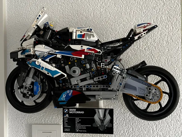Lego BMW s1000 RR wall mount