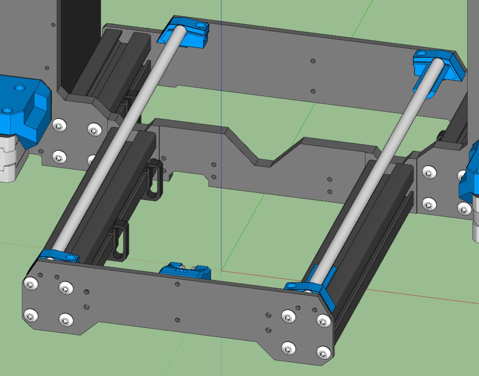 MK4 (and MK3S+) openable rod holders for the Y-axis